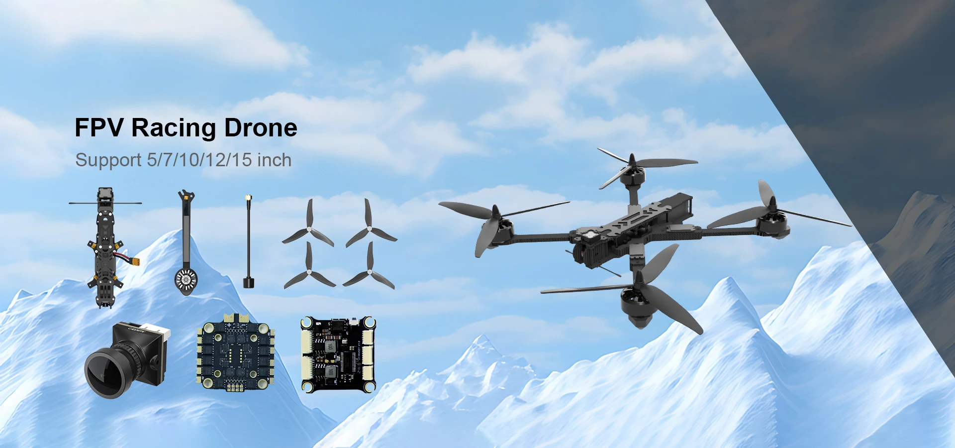 FPV drone 10 inch Carbon Fiber